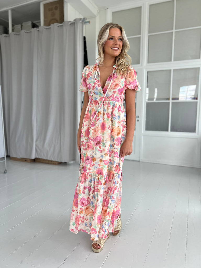 Flam rose flower dress-kjole-Åberg CPH-Åberg Copenhagen DK