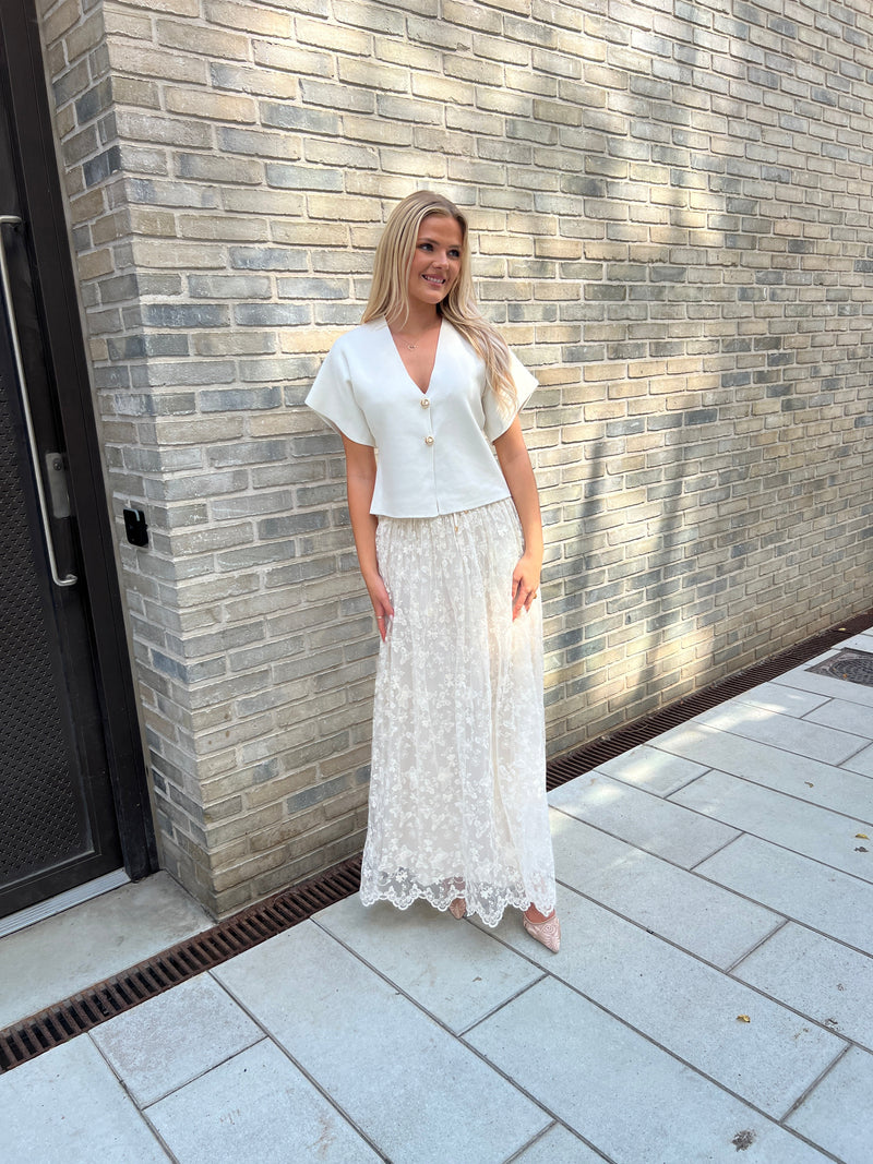 Rosie long lace skirt