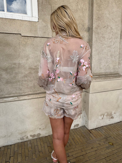 Golden shorts set
