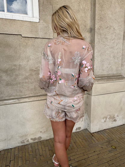 Golden shorts set