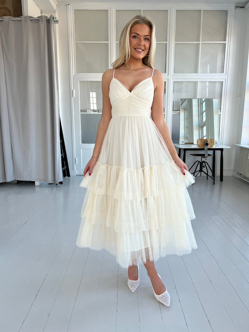 Lily McBee cream tulle dress