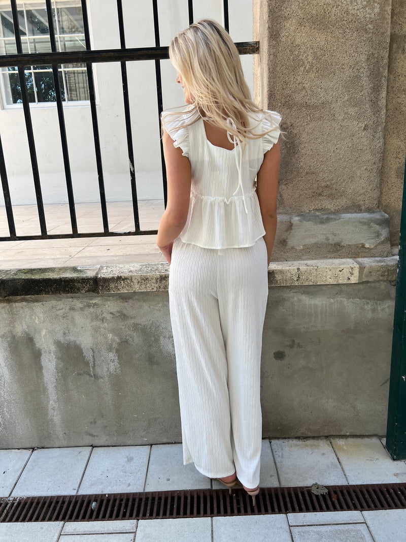 Flam Pearl White set