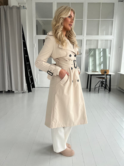 Softy beige waterproof trenchcoat (4709)