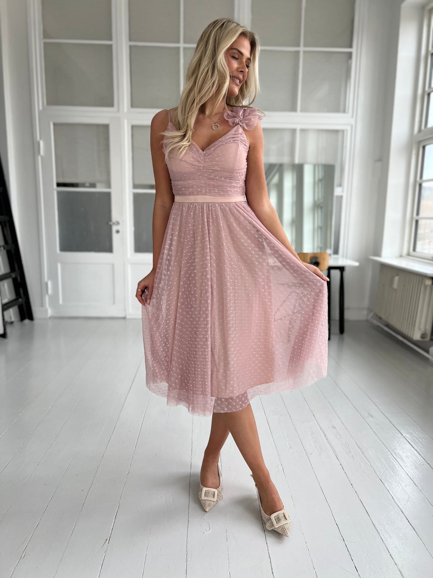 Soky rosa tulle dress (3377)