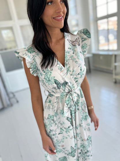 Aaberg Exclusive green butterfly dress