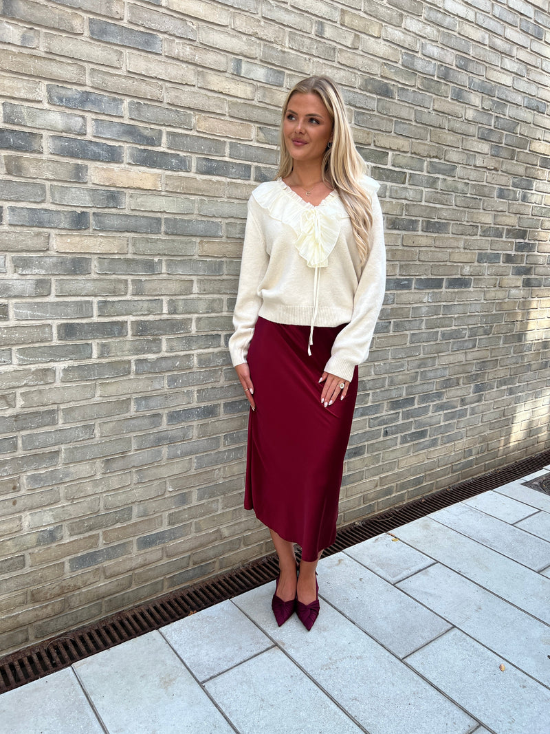 Emma bordeaux skirt