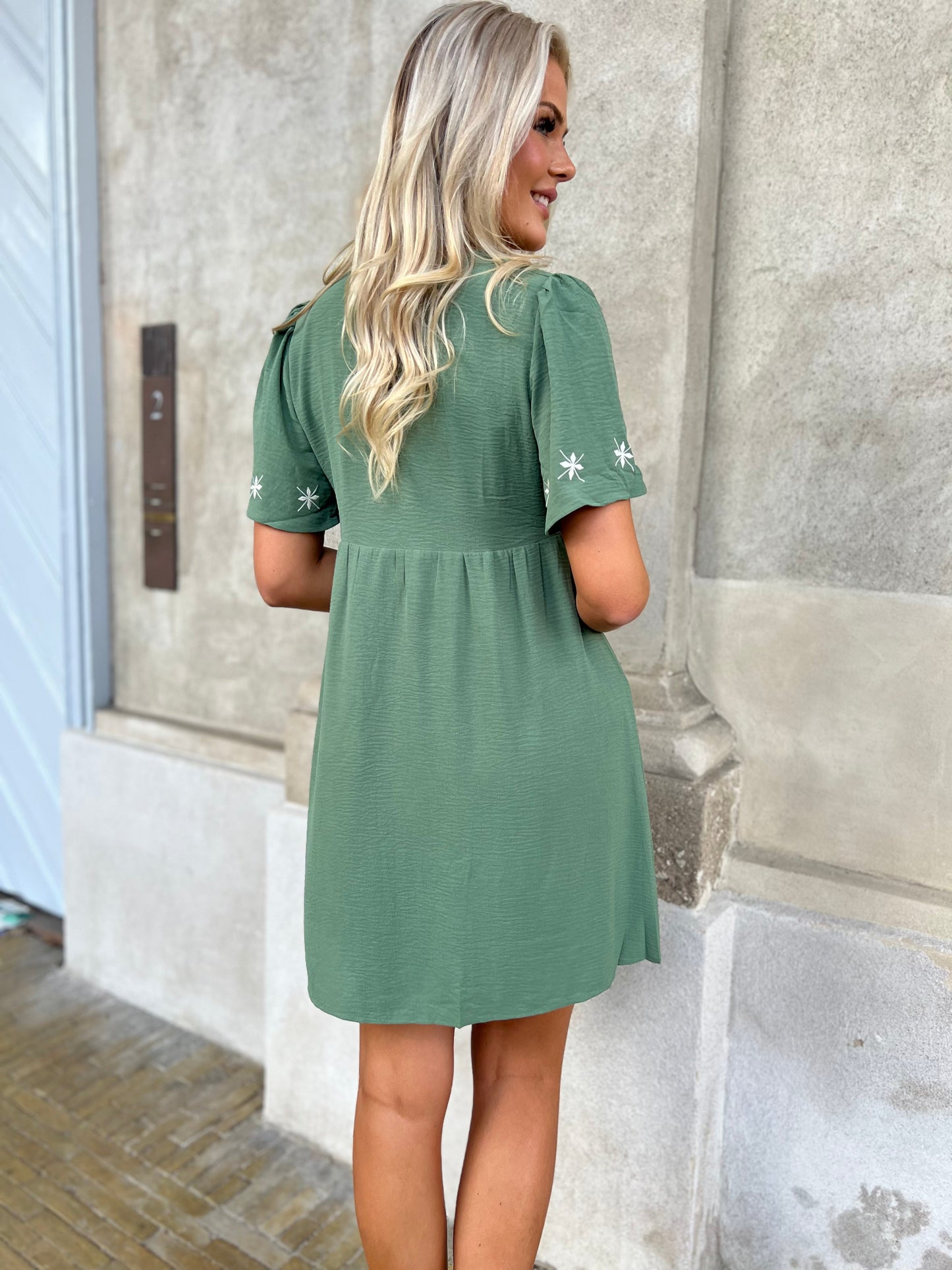 Majolica green tuniq dress (9043)