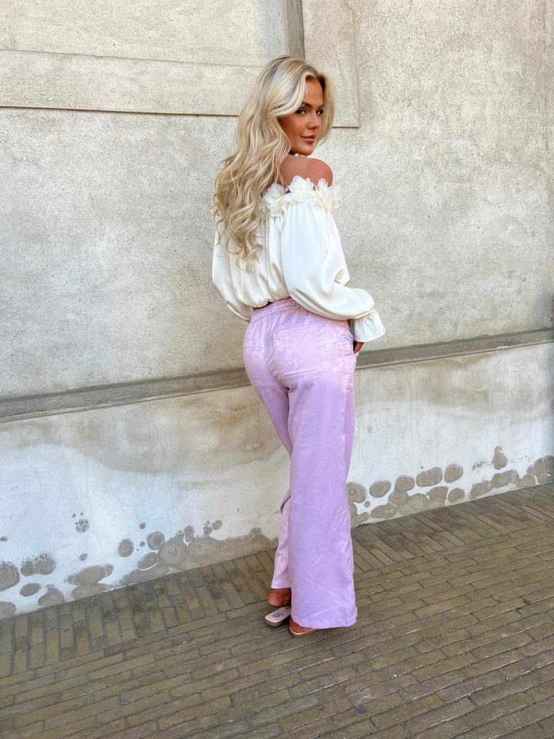 Gaspar Honolulu rose gold pants fra webshoppen Aaberg Copenhagen