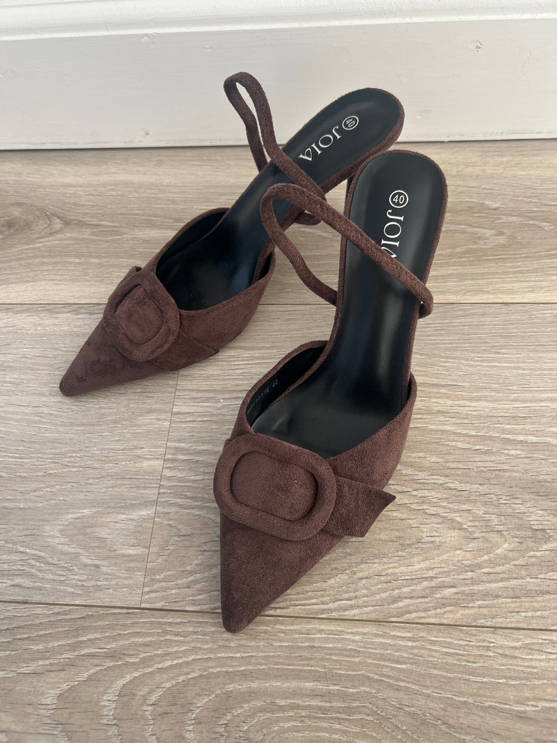 Joia dark brown pumps