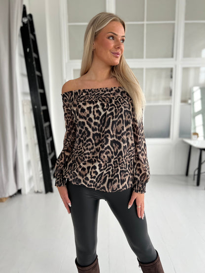 Lamiar leopard blouse