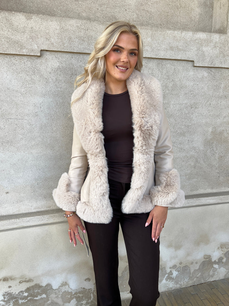 Flam beige jacket