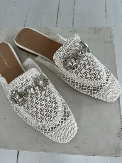 Marquiz white slippers (2228)