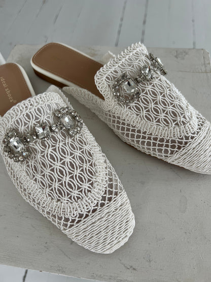 Marquiz white slippers (2228)