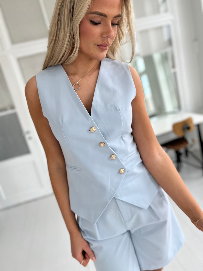 Exquiss light blue vest