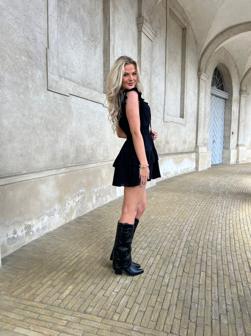 Estee black festive dress