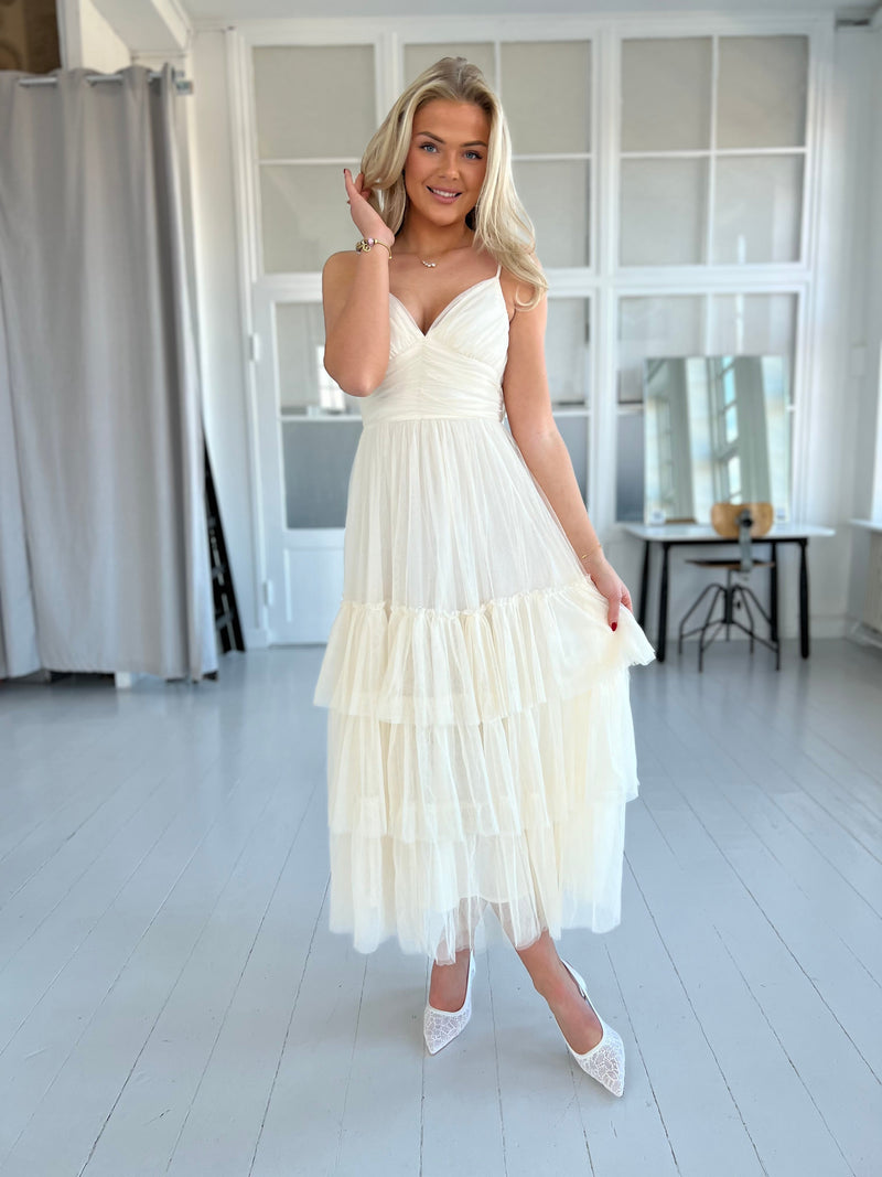 Lily McBee cream tulle dress