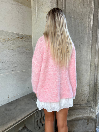 Azaka light pink cardigan (5845)