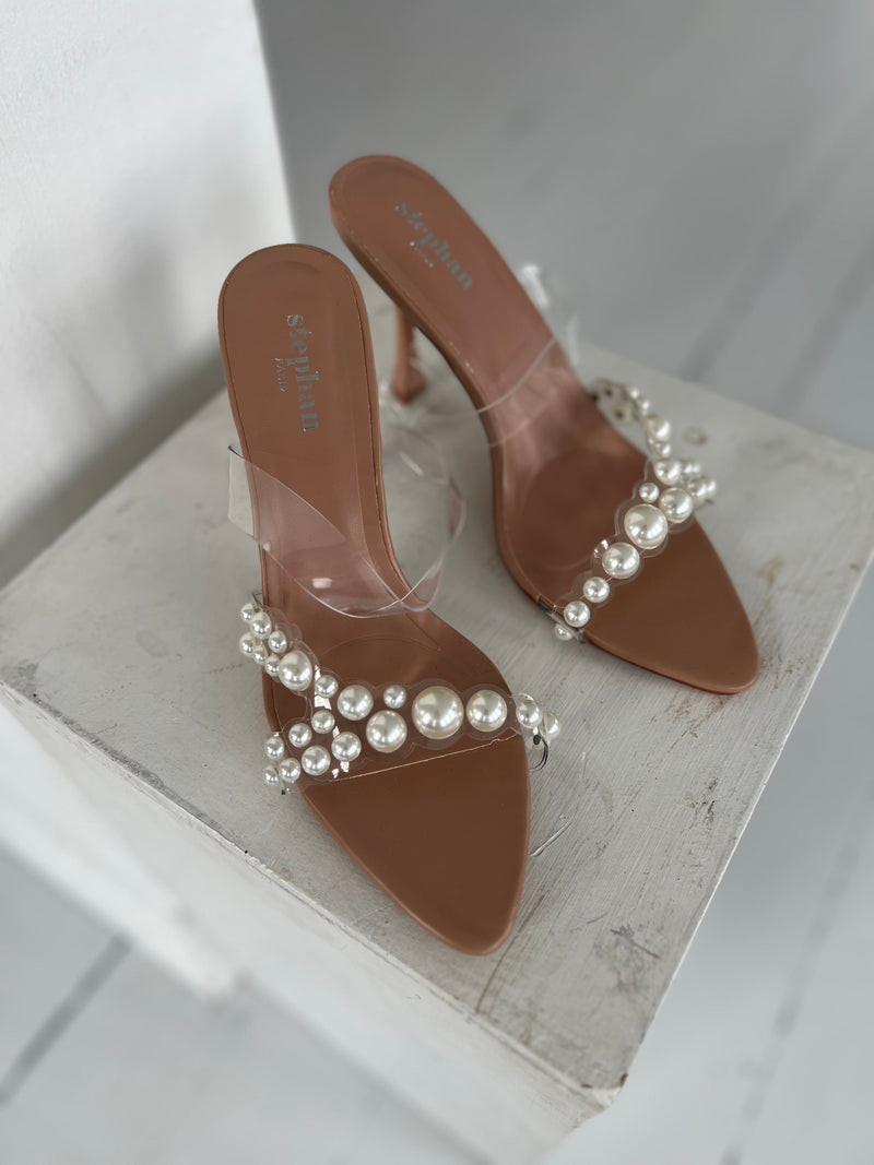 Steph beige pearl heel