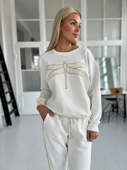 Gaspar roma off white sweatshirt (7323)