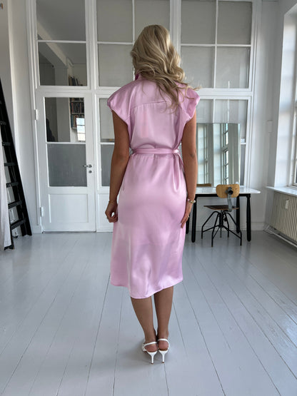 Elli White pink satin dress