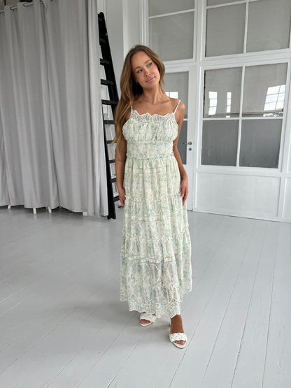 Its may green flower dress