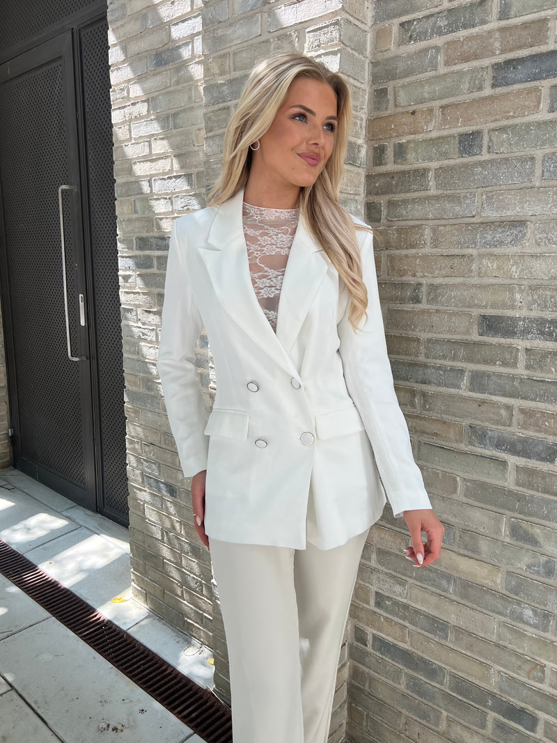 Its May white blazer