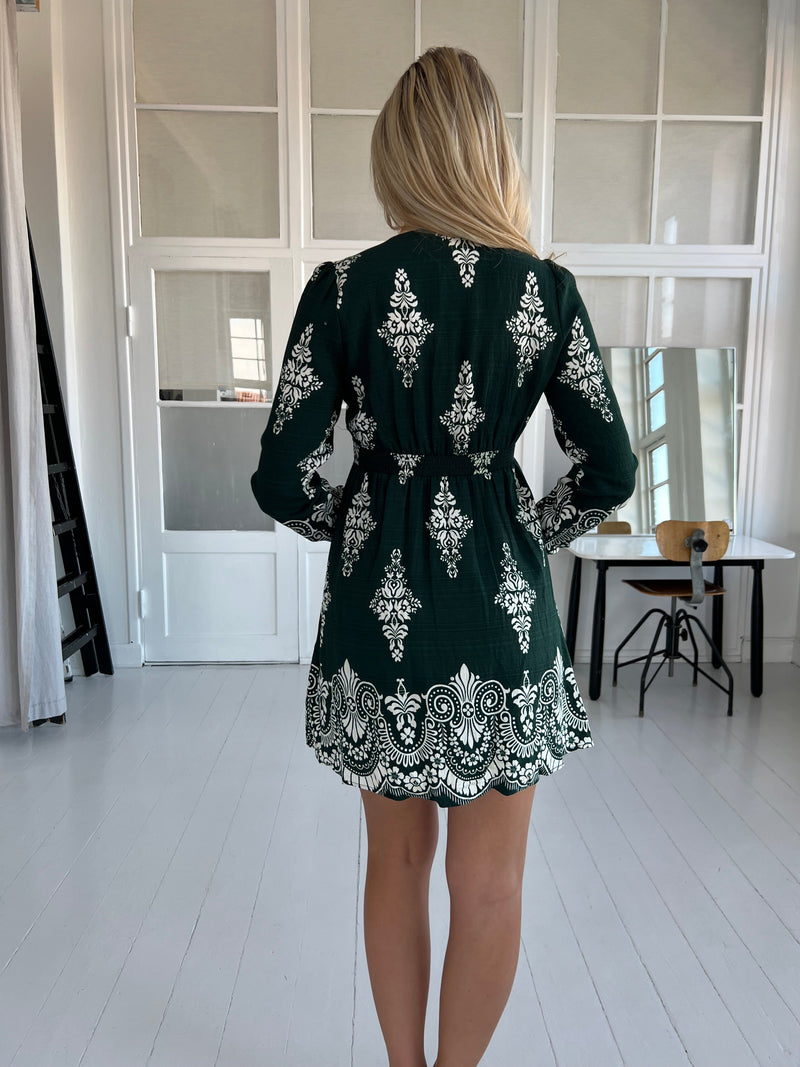 Majolica green dress