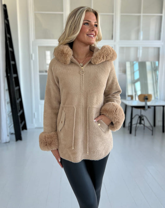 Azaka taupe faux fur (6219)