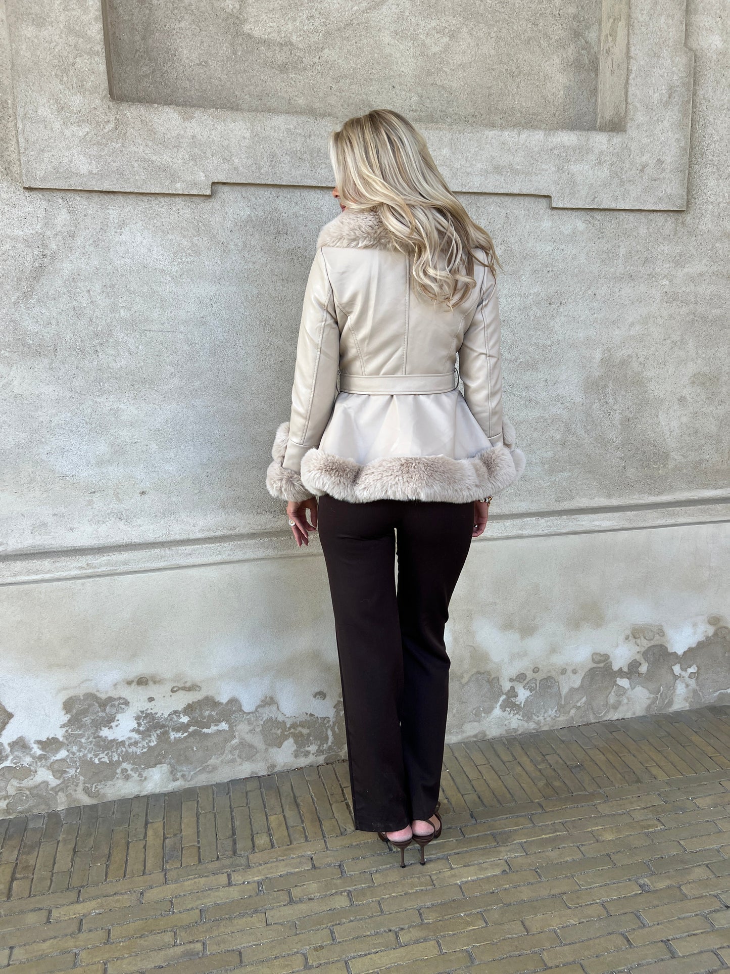 Flam beige jacket
