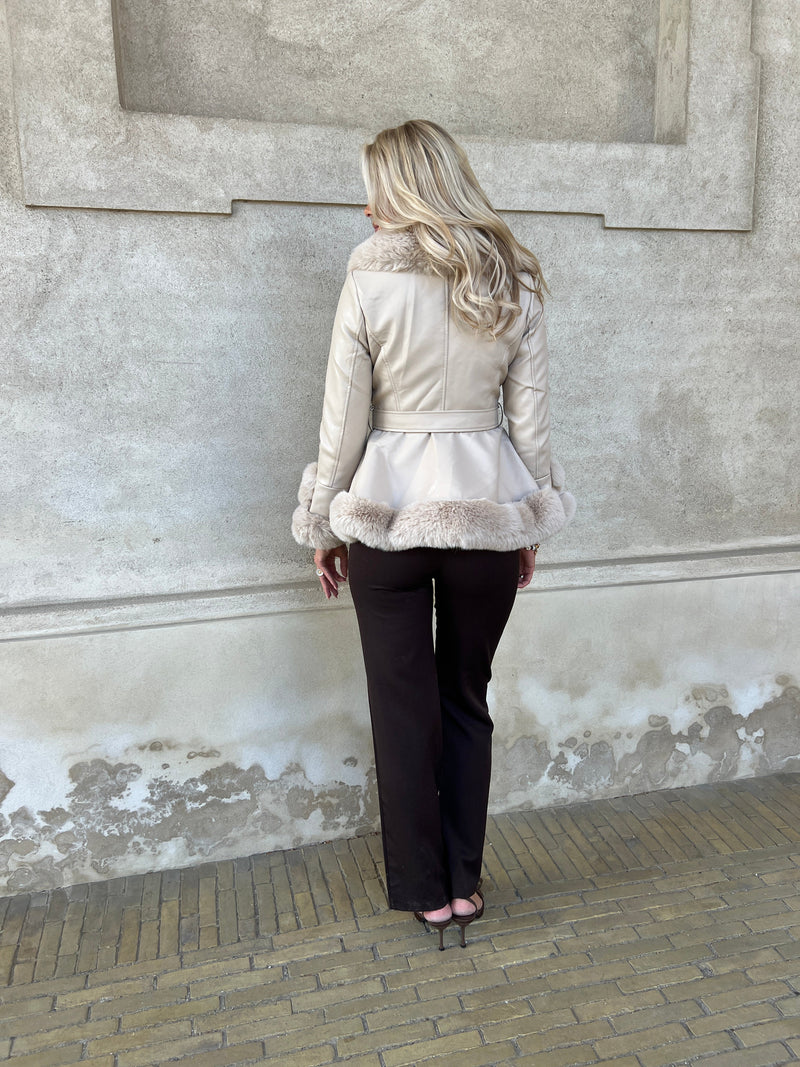 Flam beige jacket