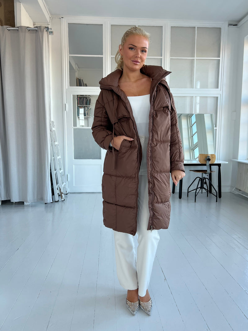 Azaka brown jacket (0084)-jakke-Aaberg Copenhagen