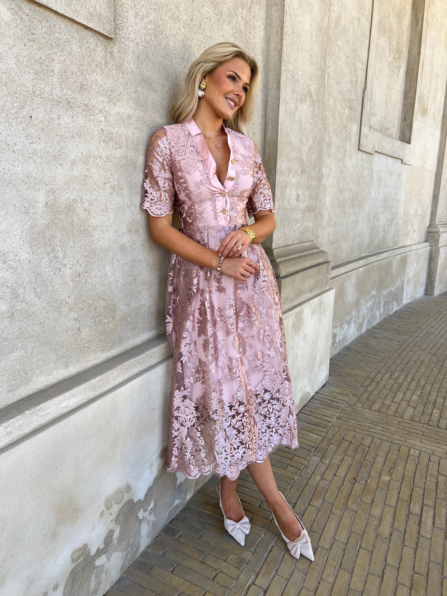 Alma rose dress