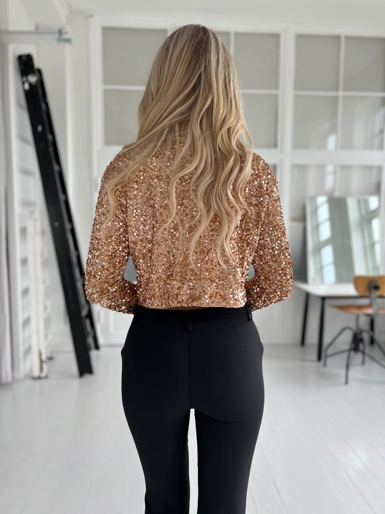 Lamiar champagne blouse