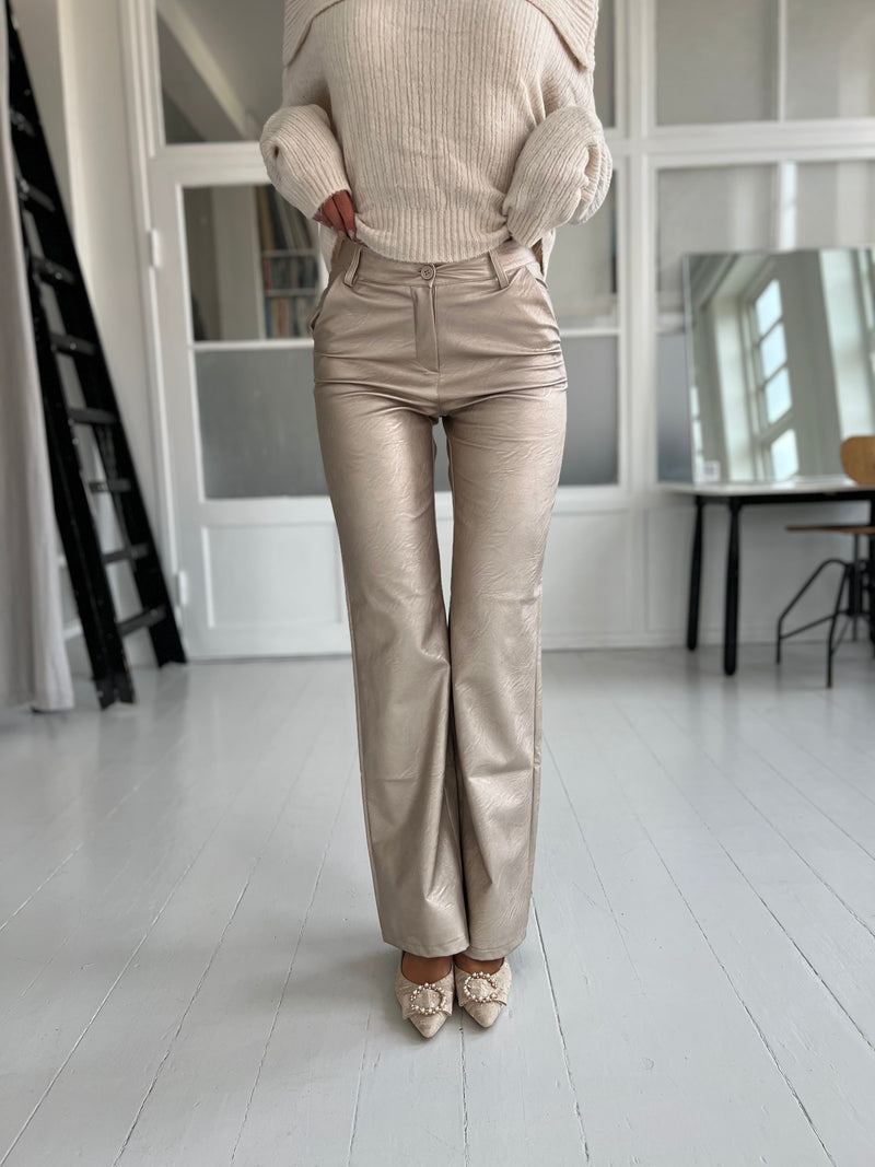 Eight Luxe Champagne metallic pants