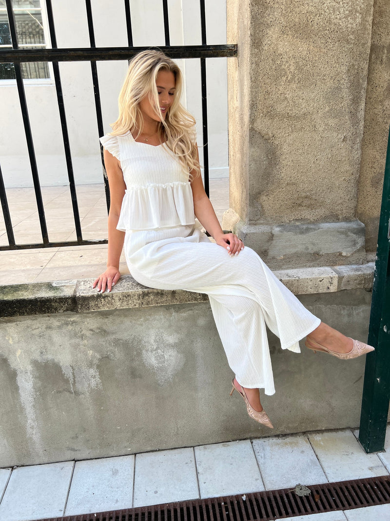 Flam Pearl White set