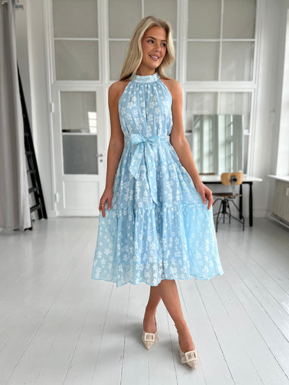 Lily McBee blue flower dress