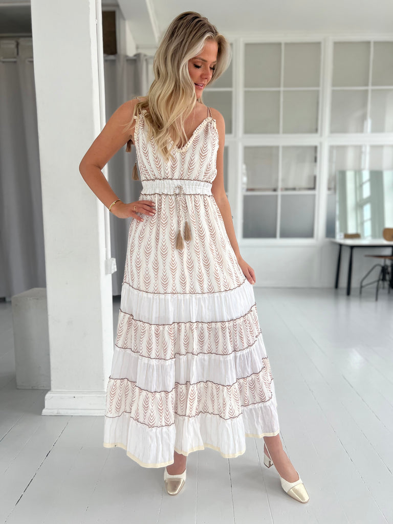 Flam long bohemian dress (253)-kjole-Åberg CPH-Åberg Copenhagen DK