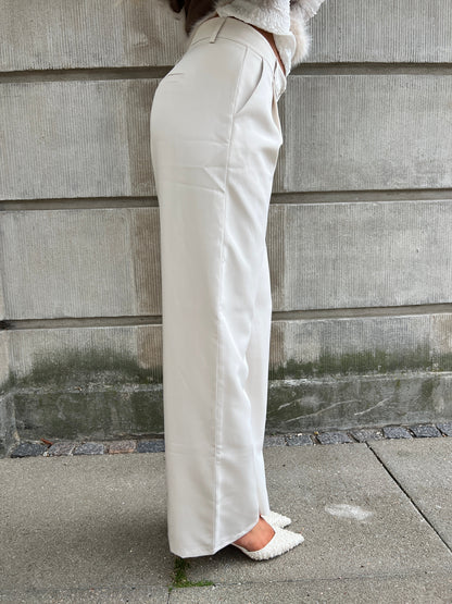 Eight Luxe cream trousers Long