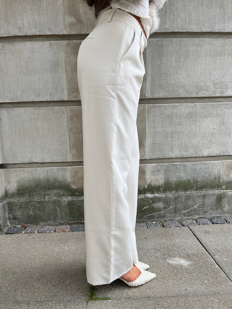Eight Luxe cream trousers Long
