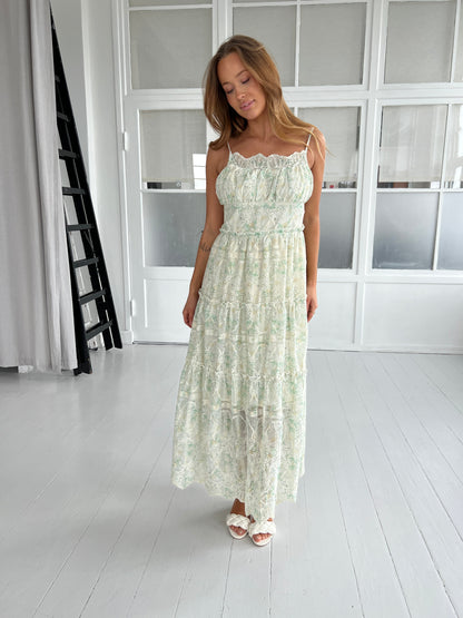 Its may green flower dress