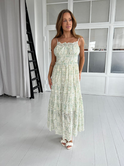 Its may green flower dress