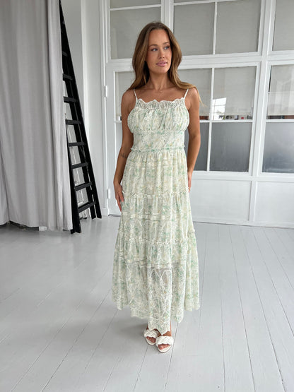 Its may green flower dress