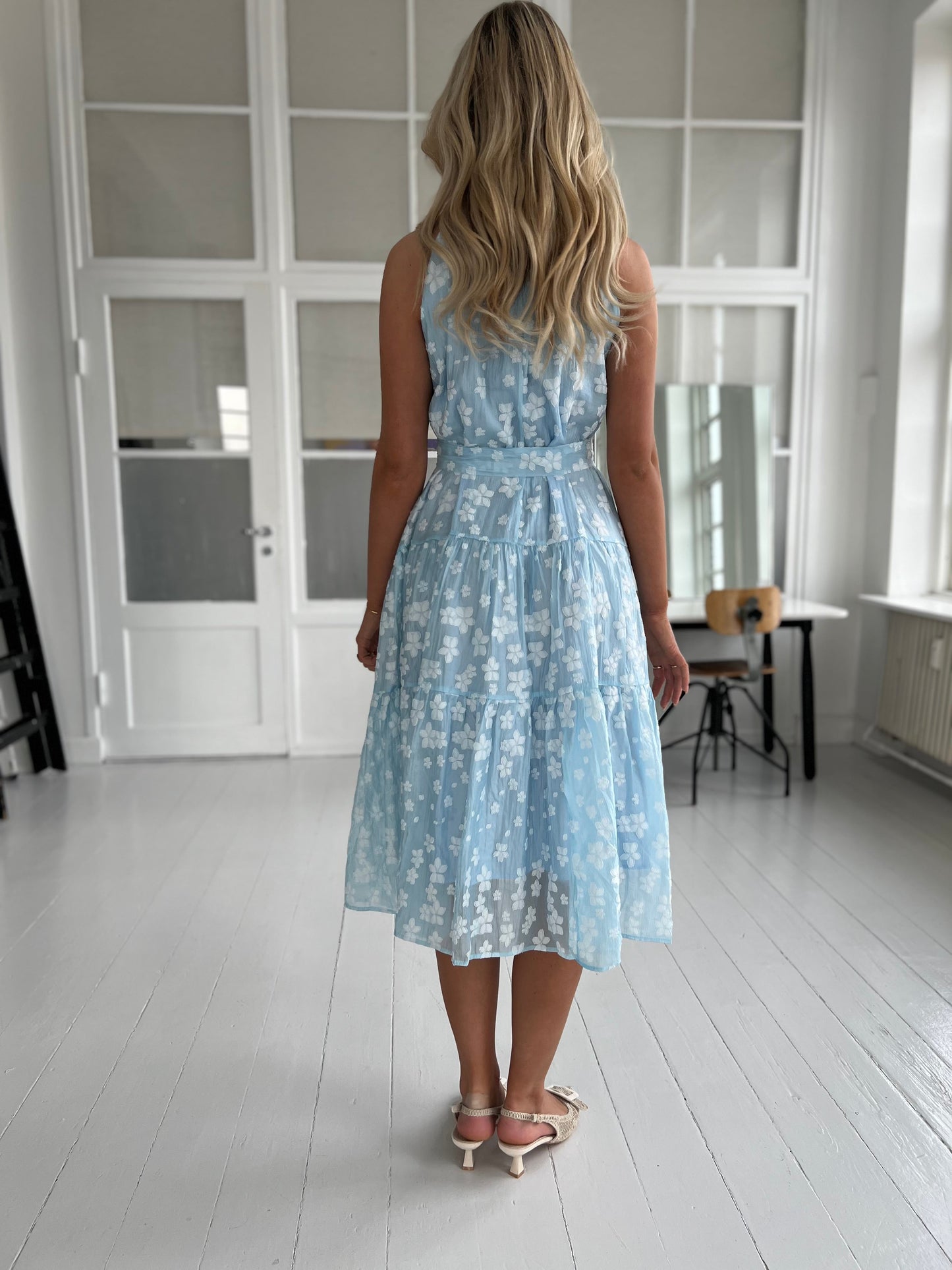 Lily McBee blue flower dress