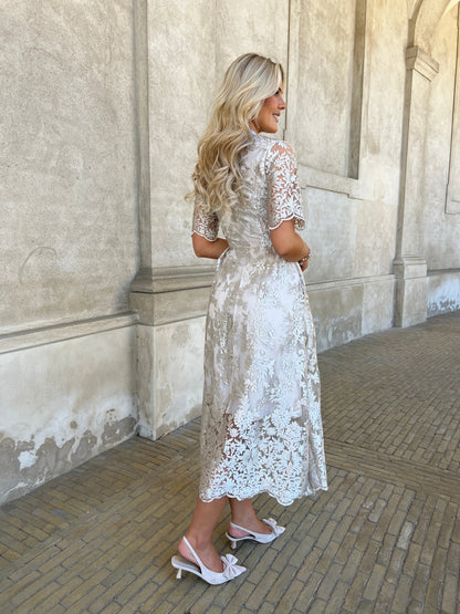 Alma champagne dress