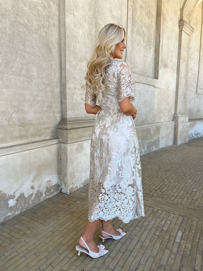 Alma champagne dress