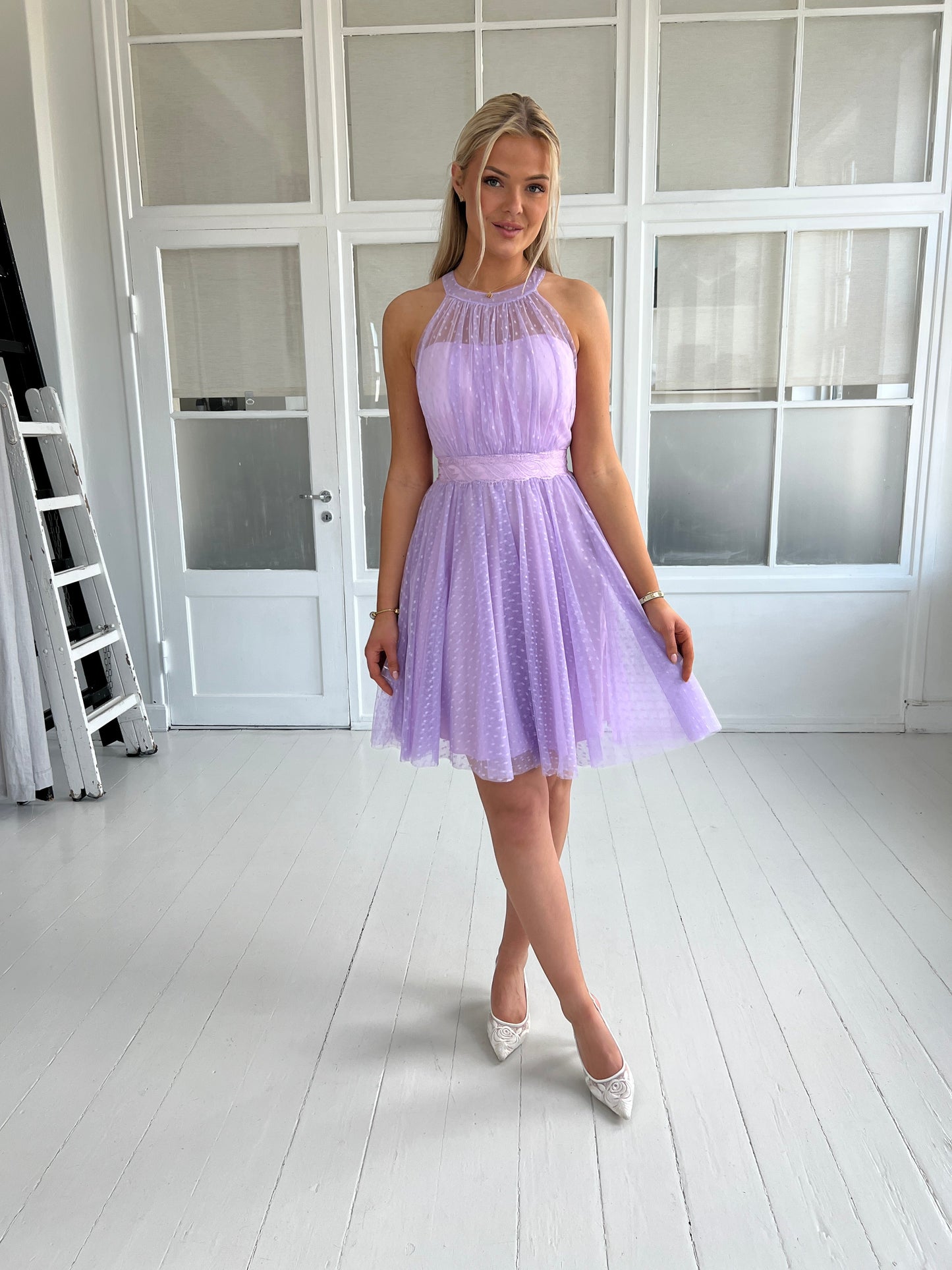 Soky light purple tulle dress