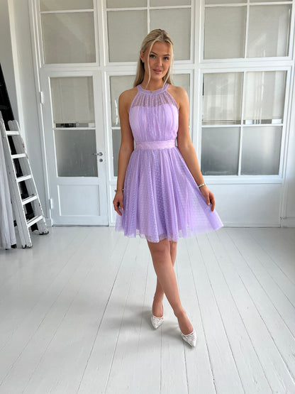Soky light purple tulle dress