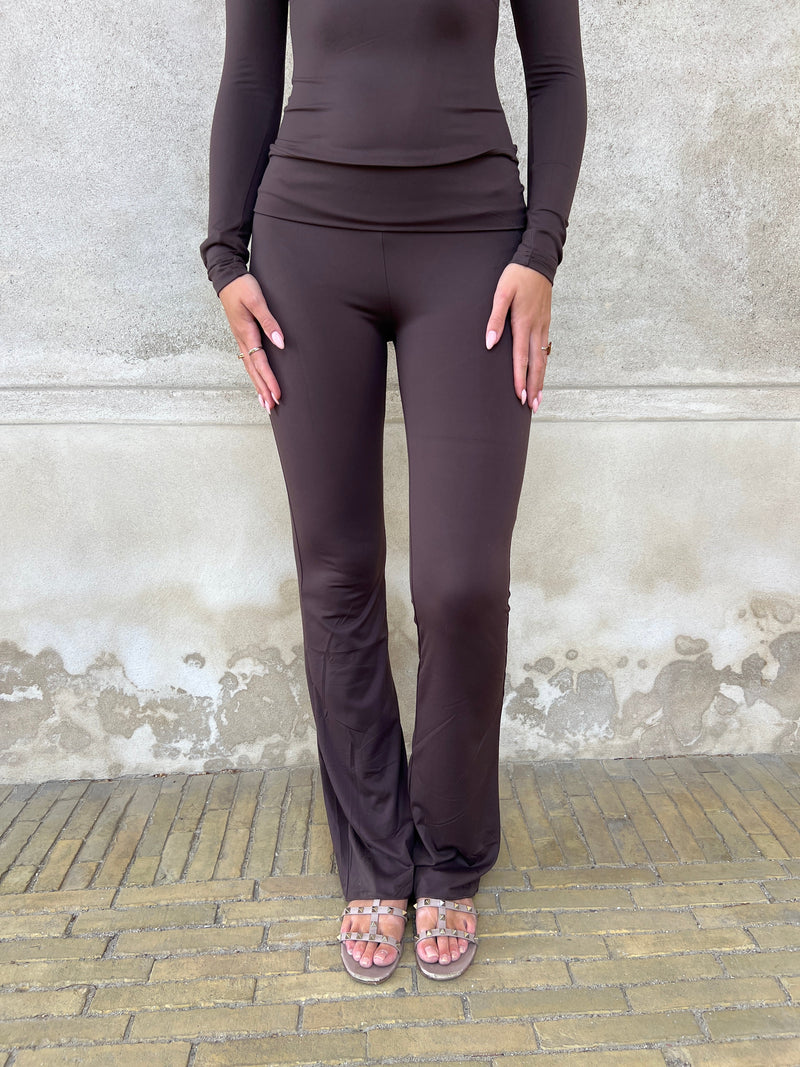 Eight Luxe fold over flared pants