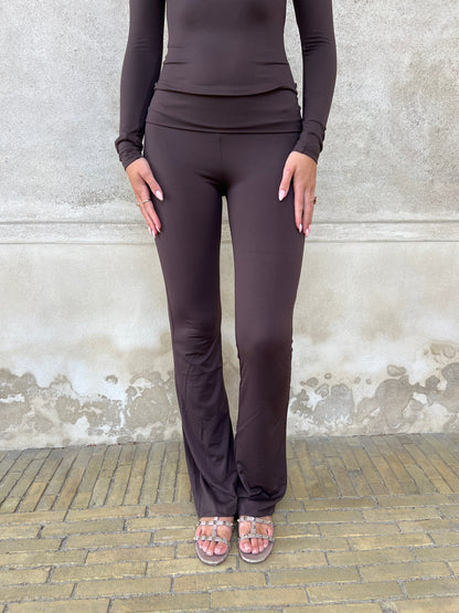 Eight Luxe fold over flared pants