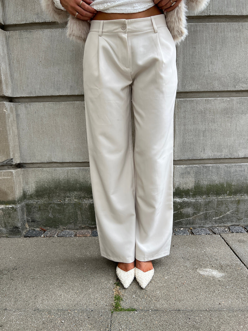 Eight Luxe cream trousers Long